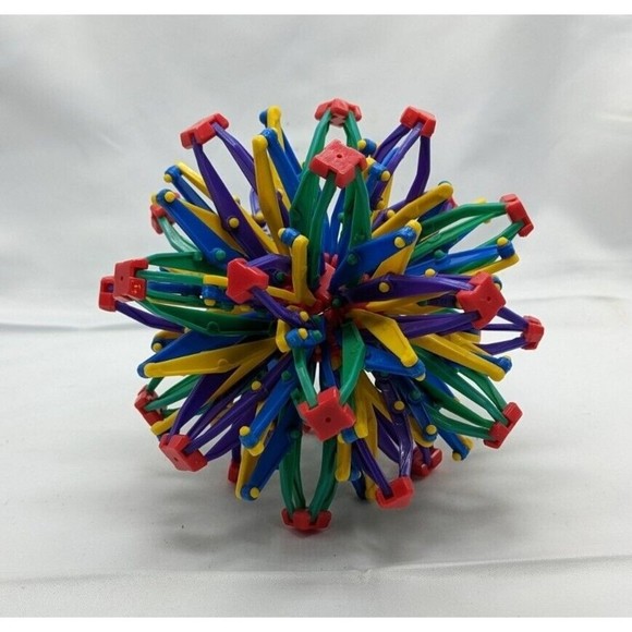 Hoberman Toys Vintage Original Hoberman Expanding Rainbow Sphere 5